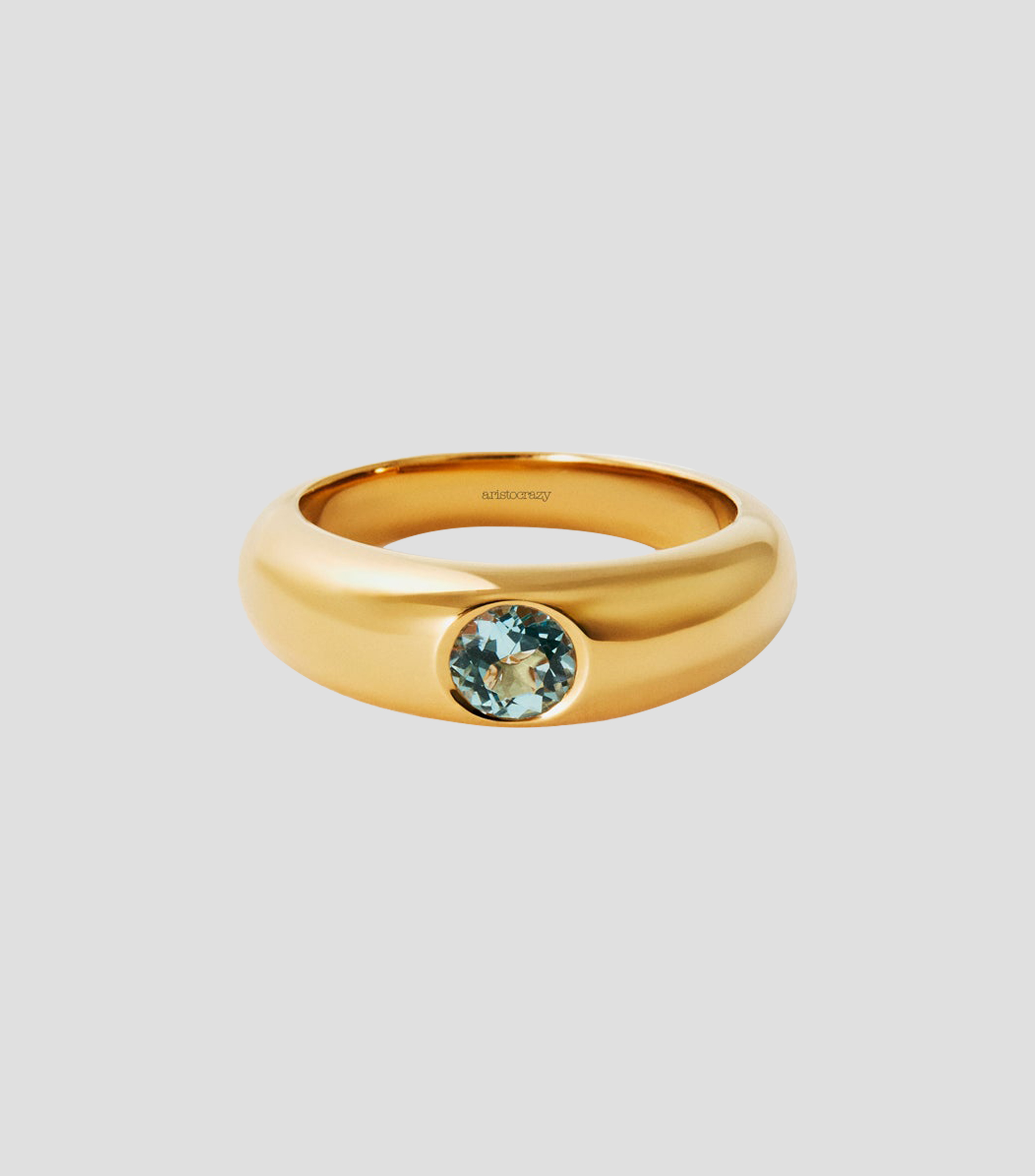 Anillo en Plata .925 con topacio sky Mujer